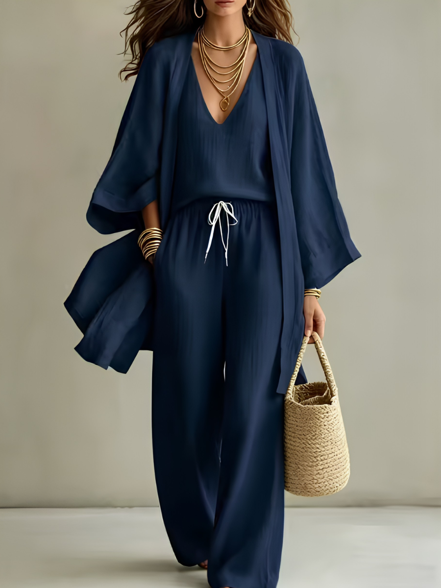 Blandine | Ensemble Homewear Trois Pièces Décontracté