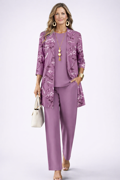 Paolina | Ensemble 3 pièces violet