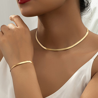 Séraphine | Set Collier Chaîne Serpent Vintage