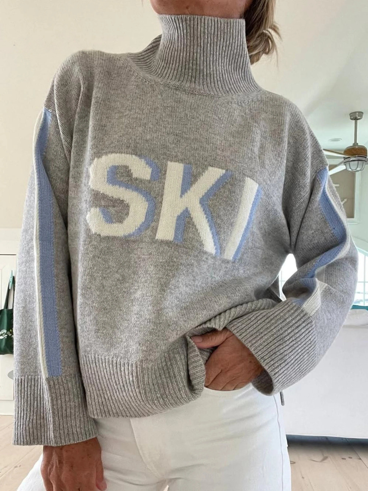 Gaëtane | Pull Col Roulé Sportif