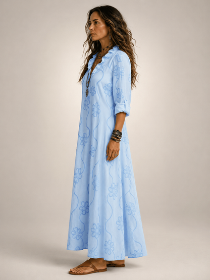Perle | Robe d'Été Fleurie, Amincissante