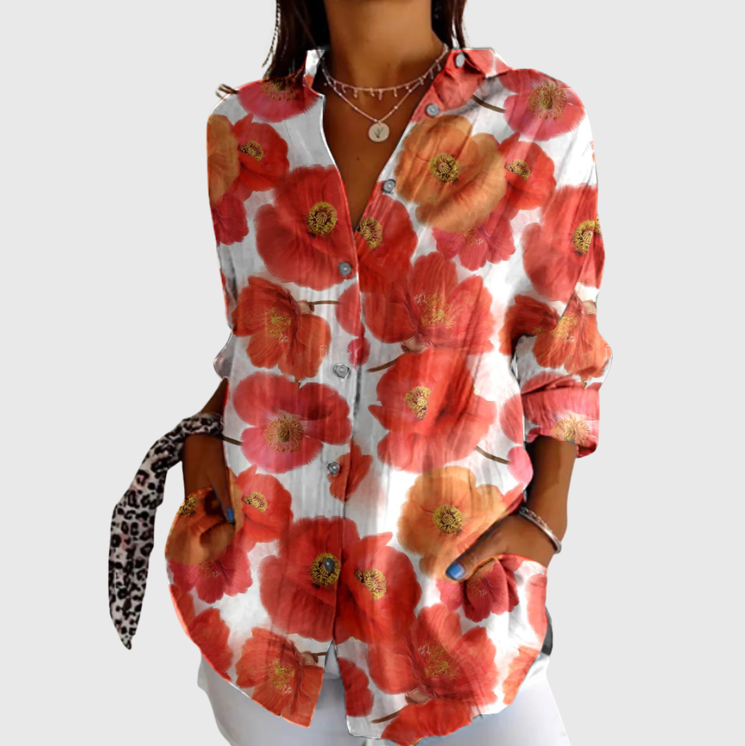 Alix | Blouse à Motifs Colorés