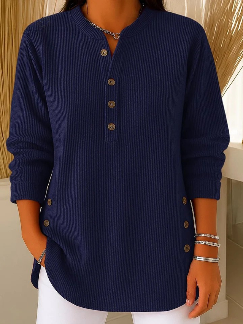 Éva | Tunique Henley Boutonnée