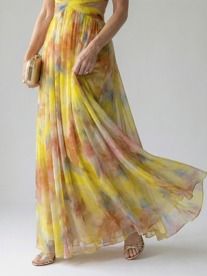 Charline | Robe Maxi Portefeuille Douce