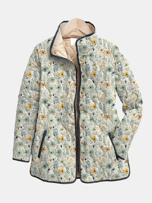 Nolwenn | Veste Matelassée Fleurie Ravissante