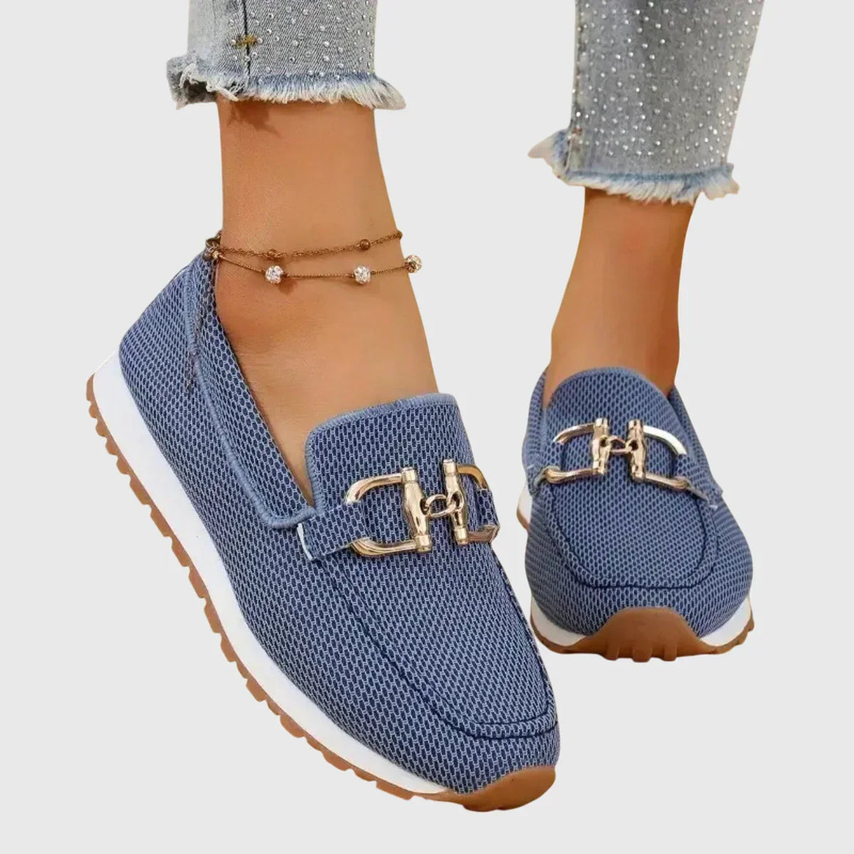 Camilla | Slip-on sportives à détail doré