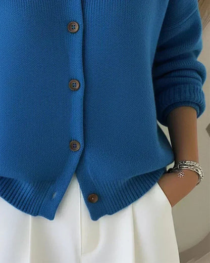 Véra | Cardigan à Col Boutonné