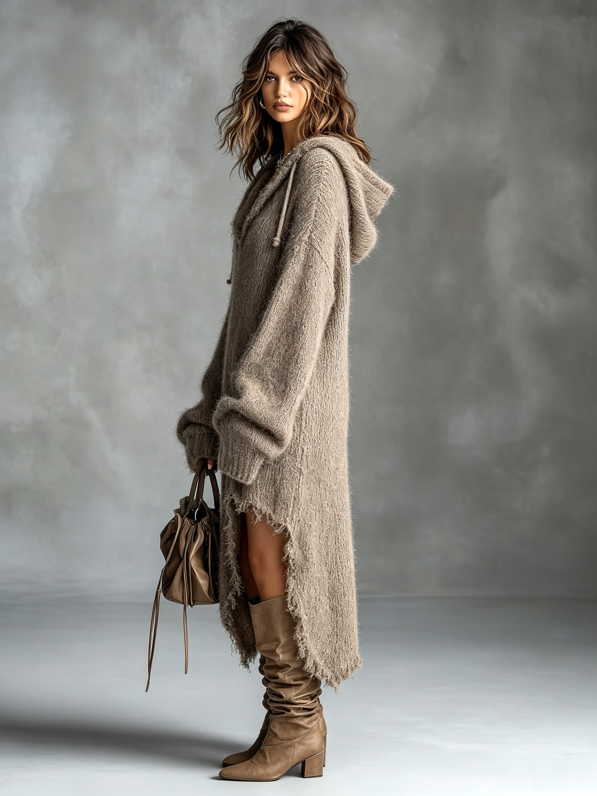 Chiara | Robe midi à capuche