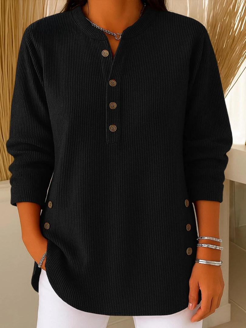 Éva | Tunique Henley Boutonnée