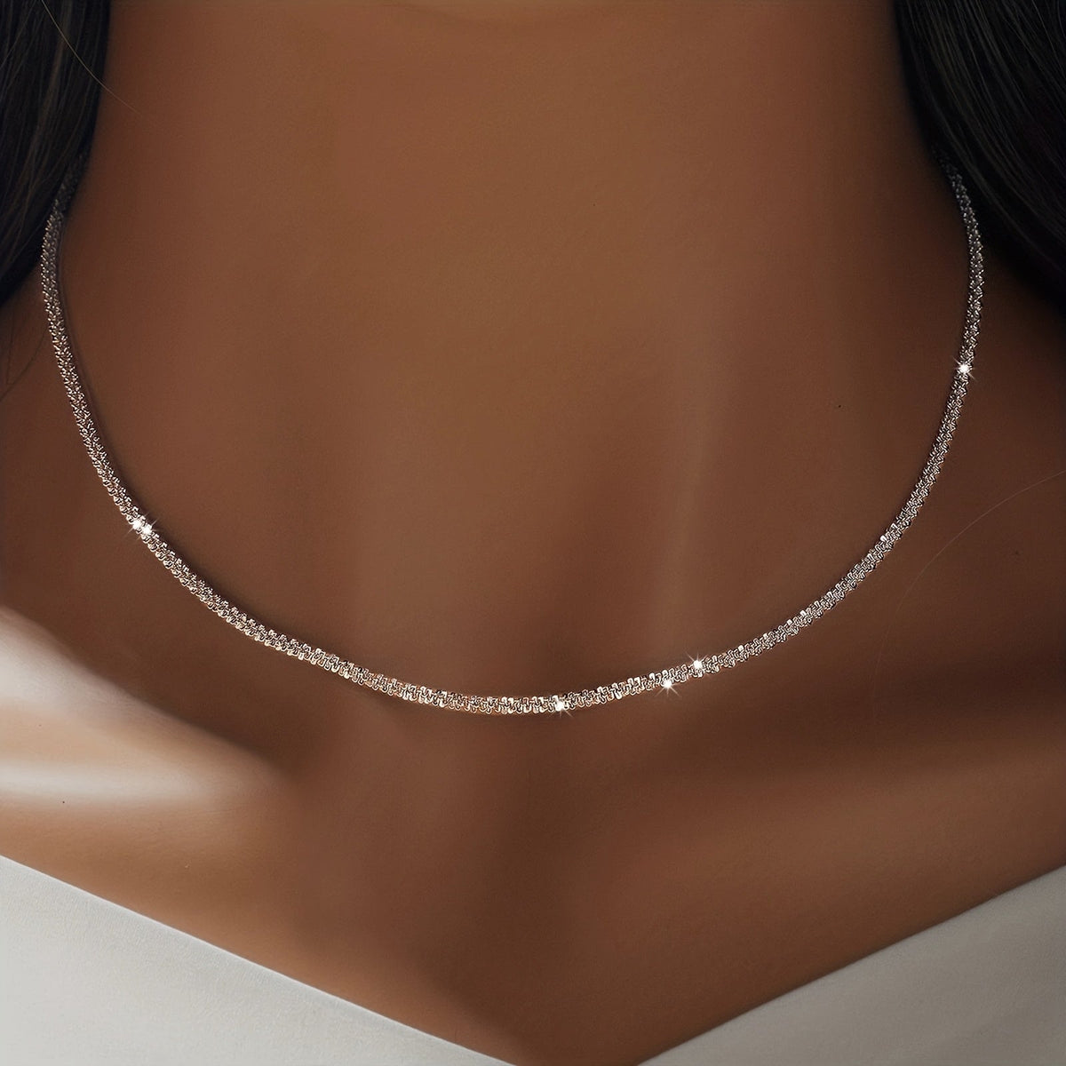 Lucie | Set Collier & Bracelet Scintillant Minimaliste