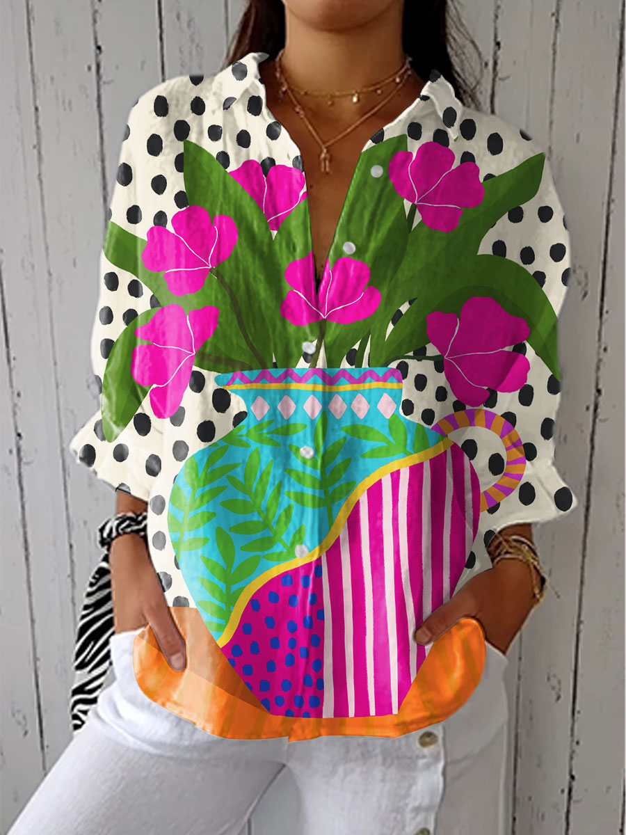 Amandine | Blouse Vase Fleuri