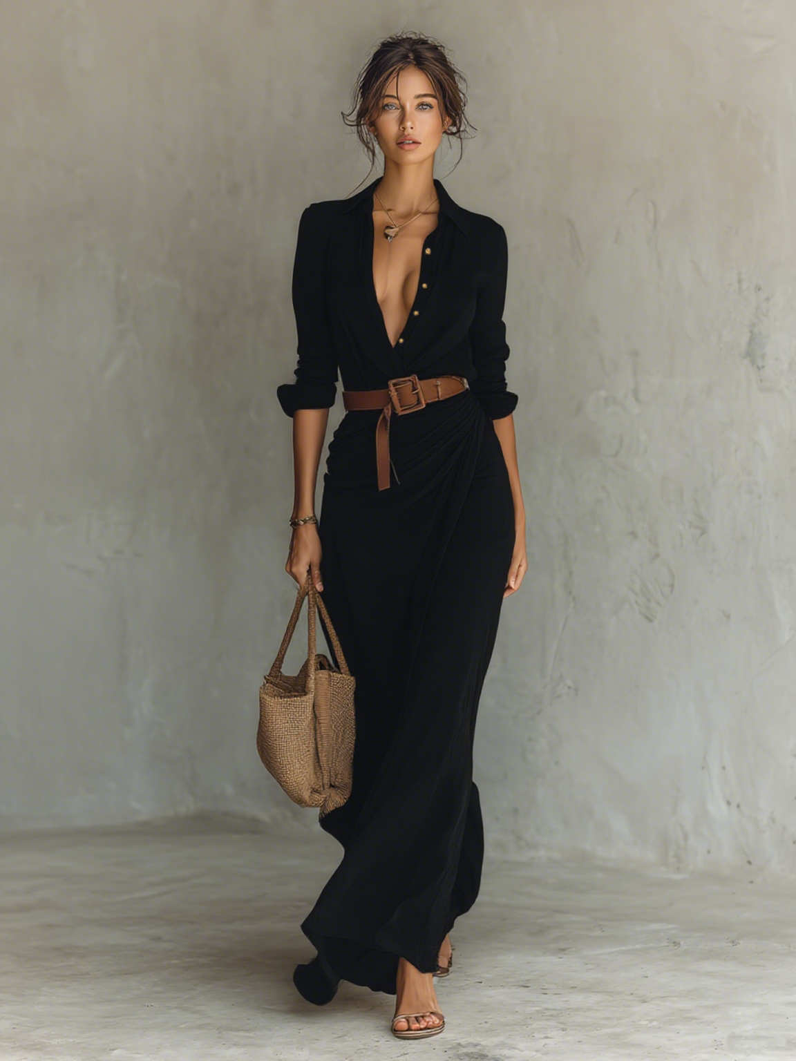 Alina | Robe longue impérial chic