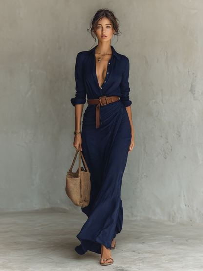 Alina | Robe longue impérial chic