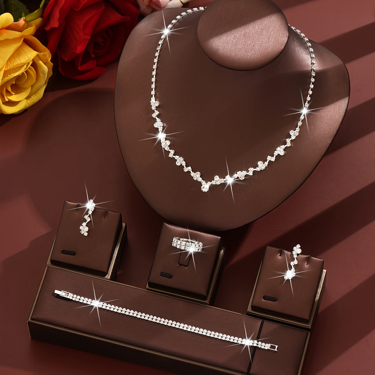 Bénédicte | Set Bijoux Élégant Léger 4 Pièces