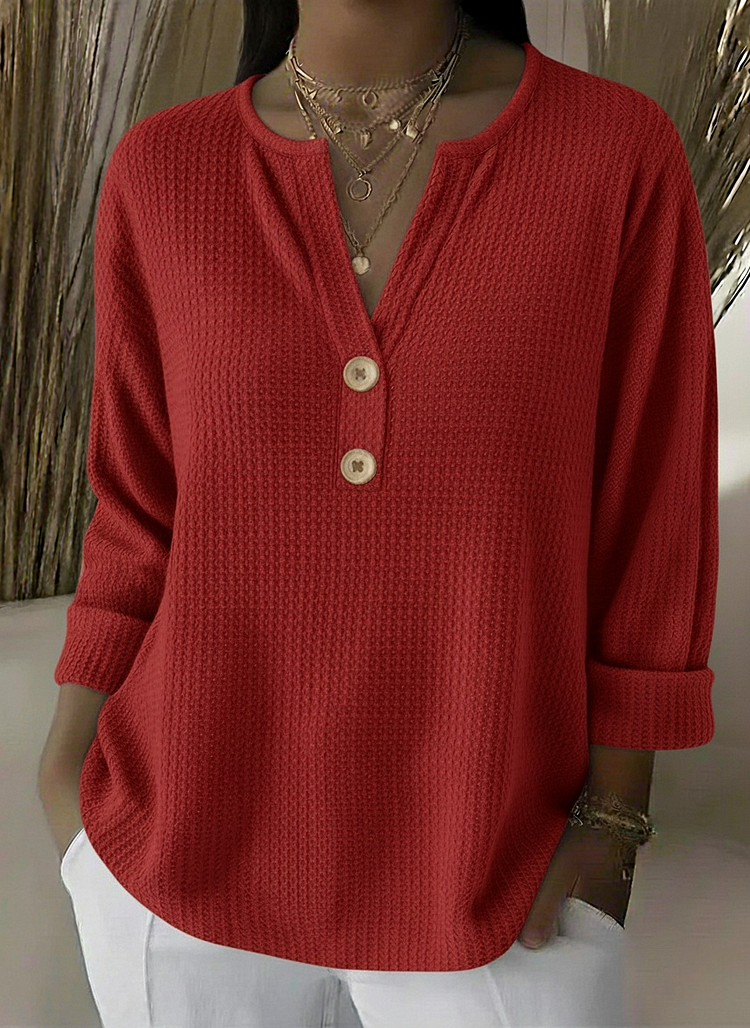 Lucinde | Haut Henley Boutonné