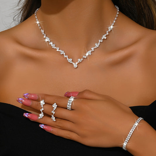 Bénédicte | Set Bijoux Élégant Léger 4 Pièces