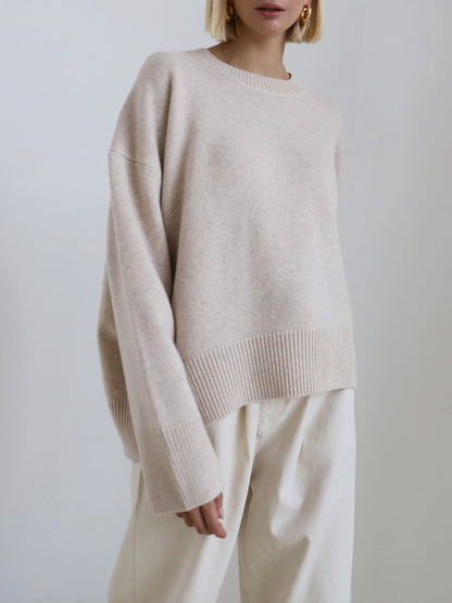 Solange | Pull Col Rond Oversize Détendu
