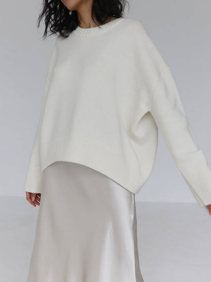 Solange | Pull Col Rond Oversize Détendu