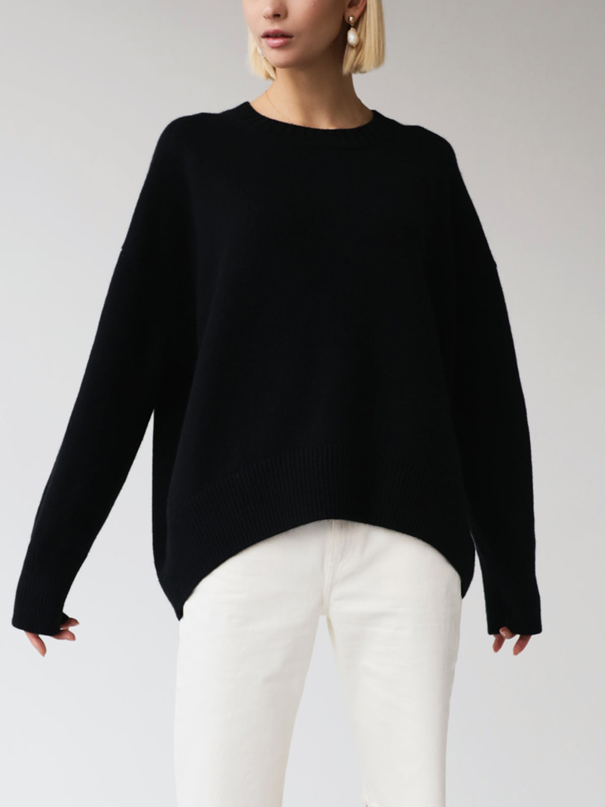 Solange | Pull Col Rond Oversize Détendu