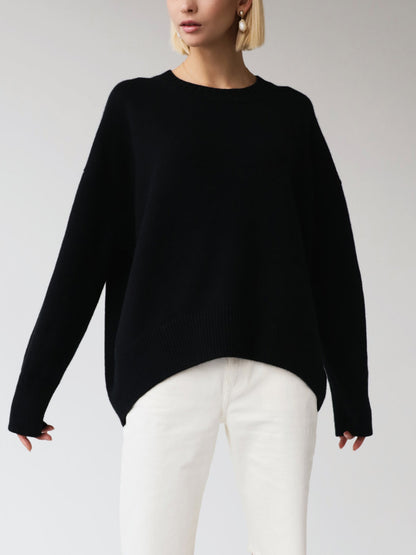 Solange | Pull Col Rond Oversize Détendu