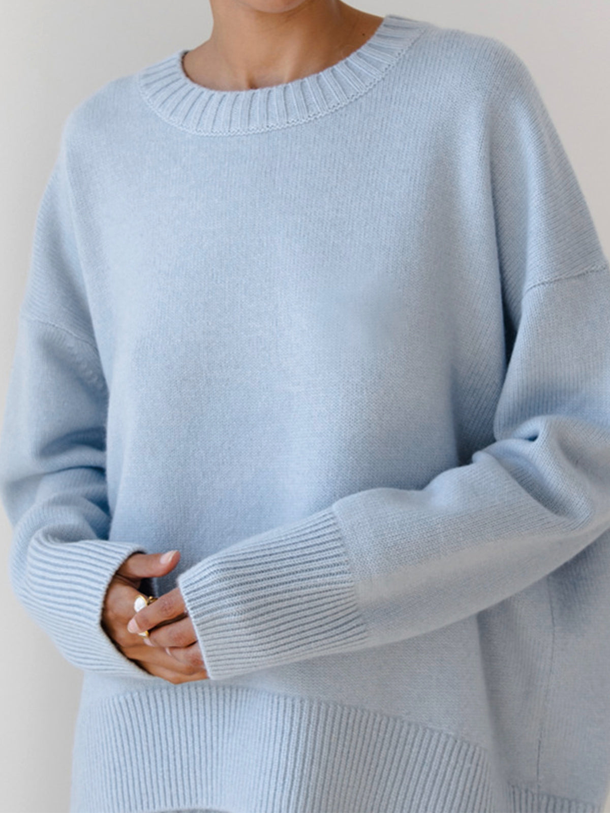 Solange | Pull Col Rond Oversize Détendu