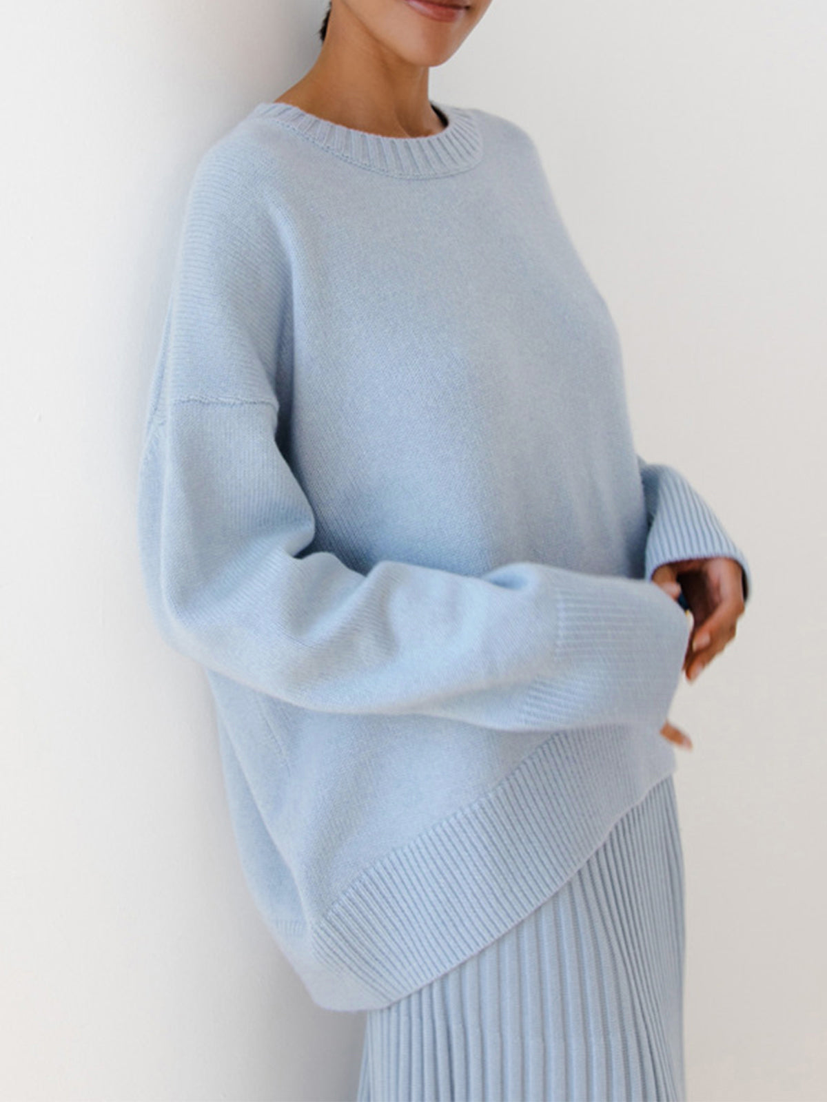 Solange | Pull Col Rond Oversize Détendu