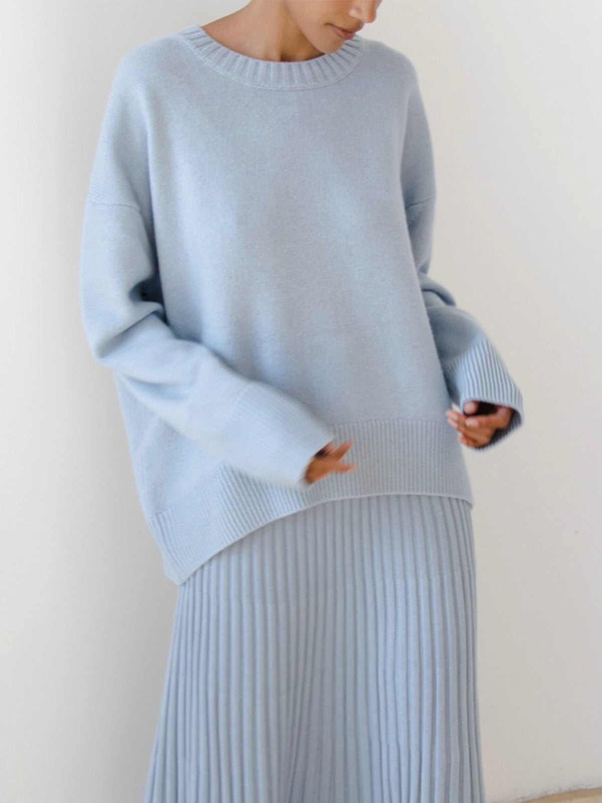 Solange | Pull Col Rond Oversize Détendu