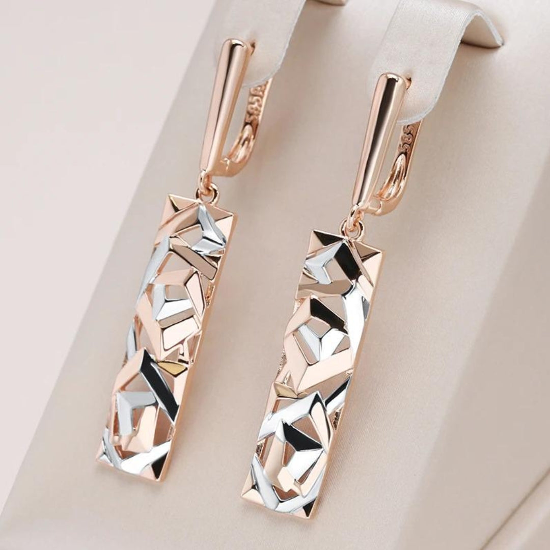 Angélique | Boucles d'Oreilles Perle Dorées Intemporelles