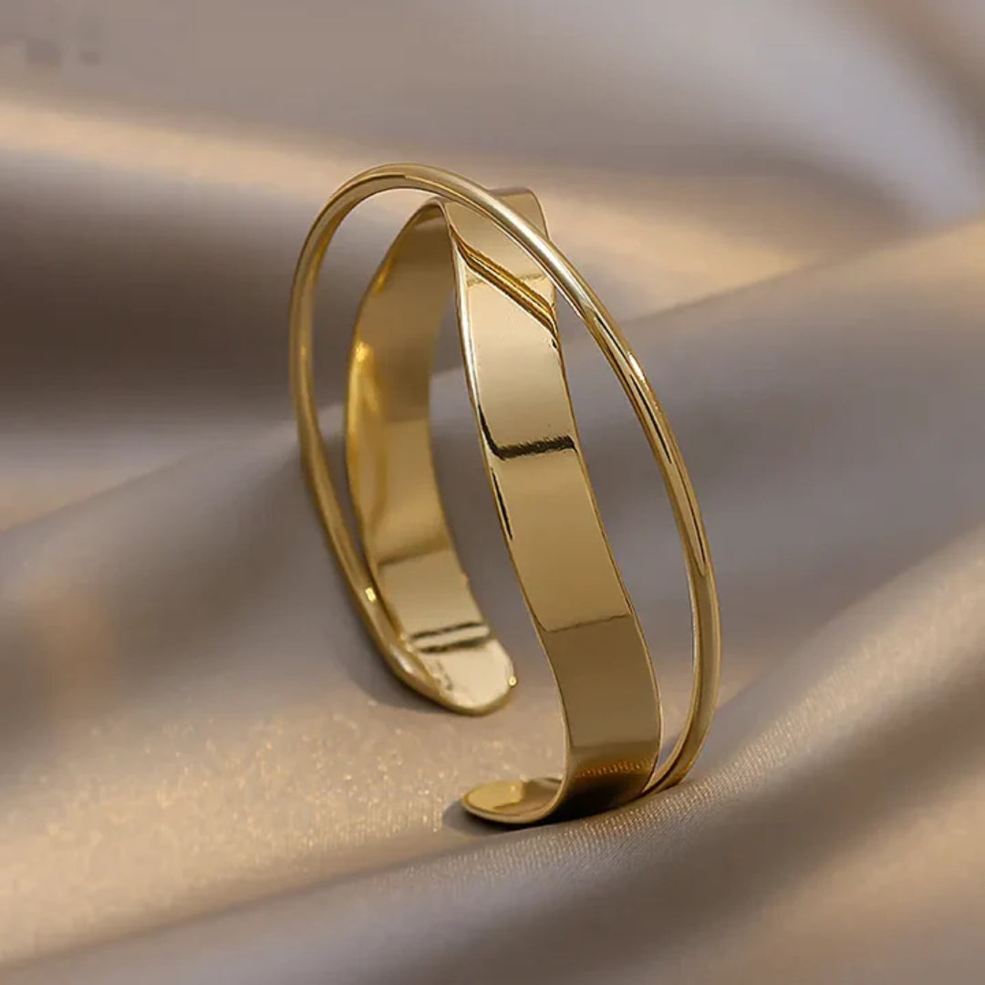 Constance | Bracelet Doré Poli Classique