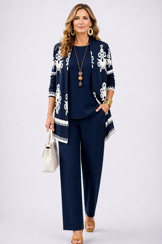 Carolina | Ensemble 3 pièces bleu marine