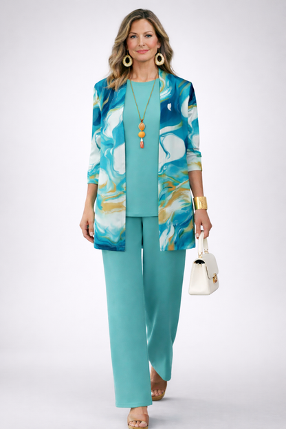 Ginevra | Ensemble 3 pièces bleu