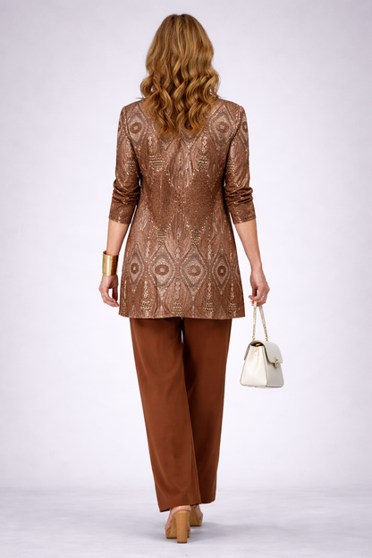 Gilda | Ensemble 3 pièces marron