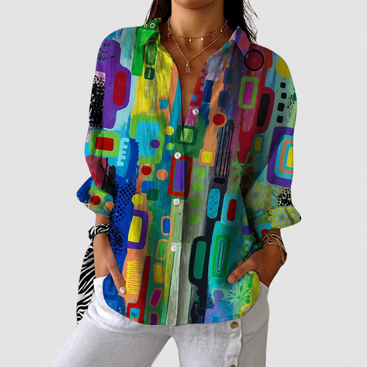 Émilie | Blouse Légère à Motifs