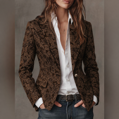 Estelle | Blazer Ajusté à Motifs