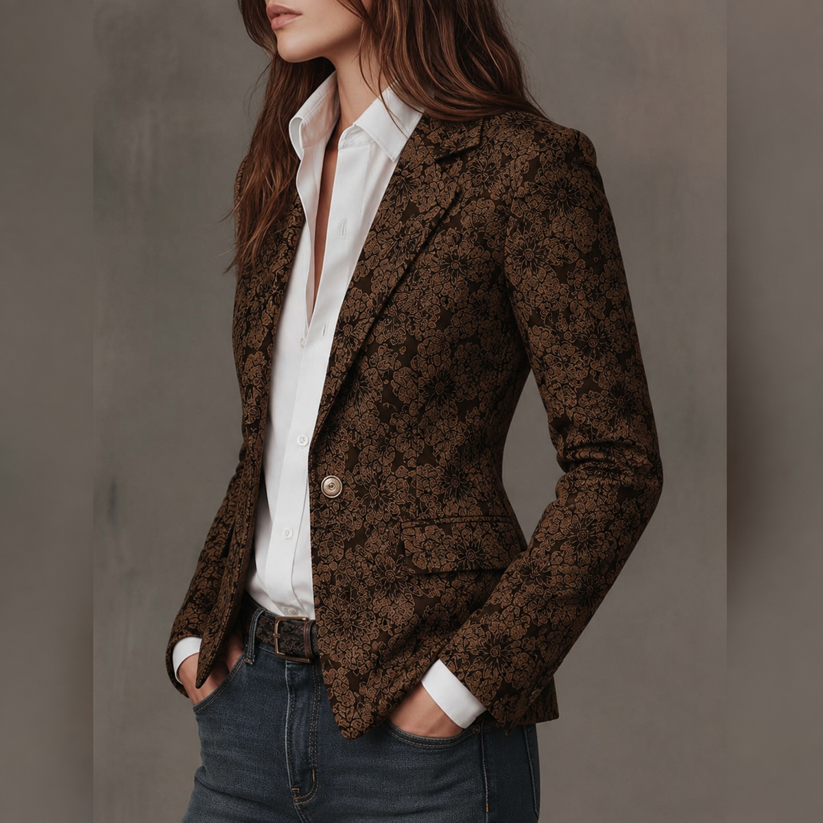 Estelle | Blazer Ajusté à Motifs