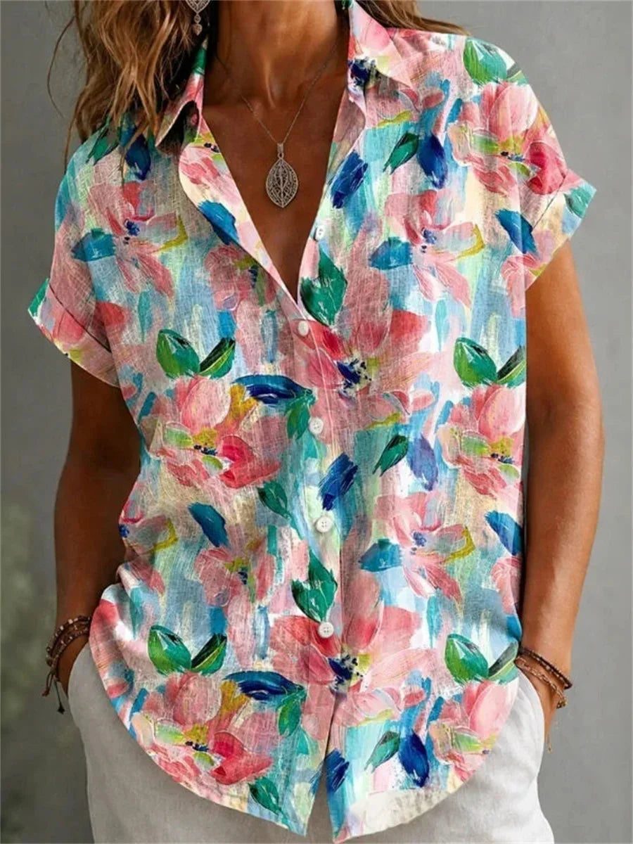 Mila | Blouse Fleurie Colorée