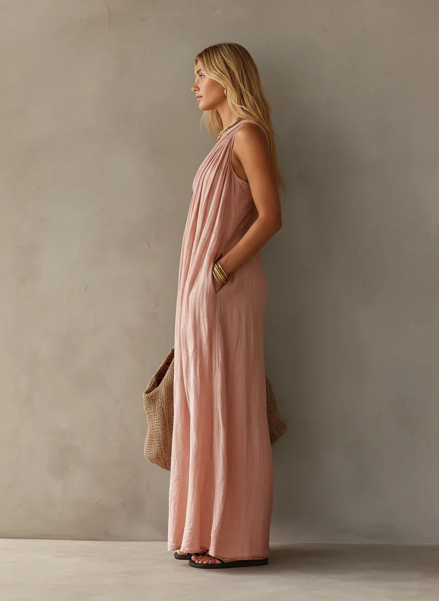 Priscille | Robe Maxi Élégante Sans Manches à Une Épaule