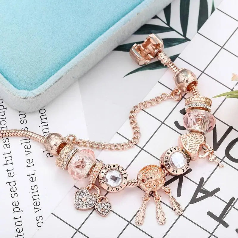 Roxane | Bracelet Breloques Attrape-Rêves en Argent Sterling