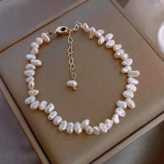 Blanche | Bracelet de Perles Classique