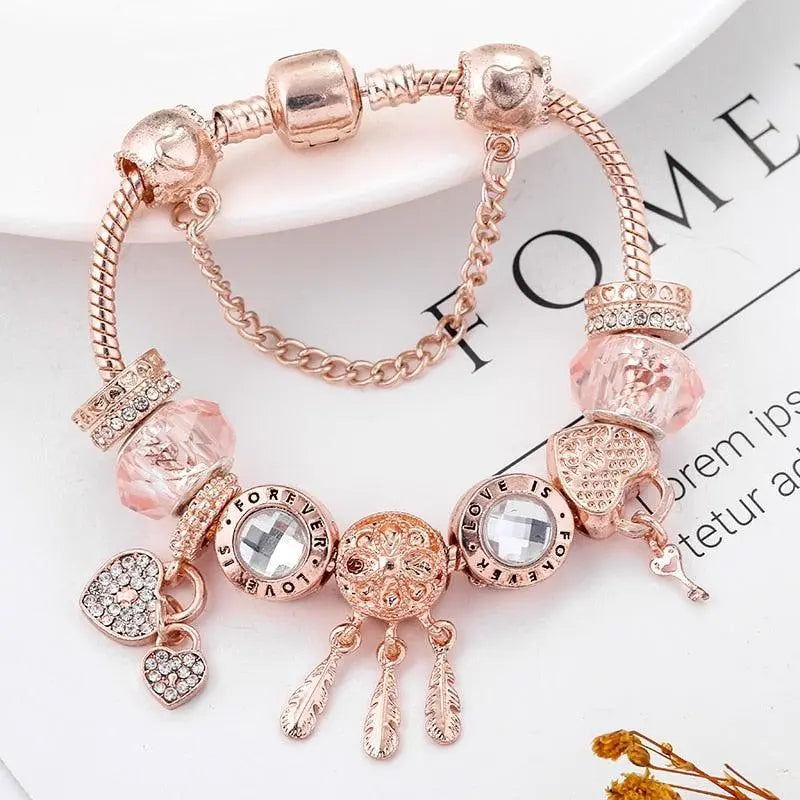 Roxane | Bracelet Breloques Attrape-Rêves en Argent Sterling