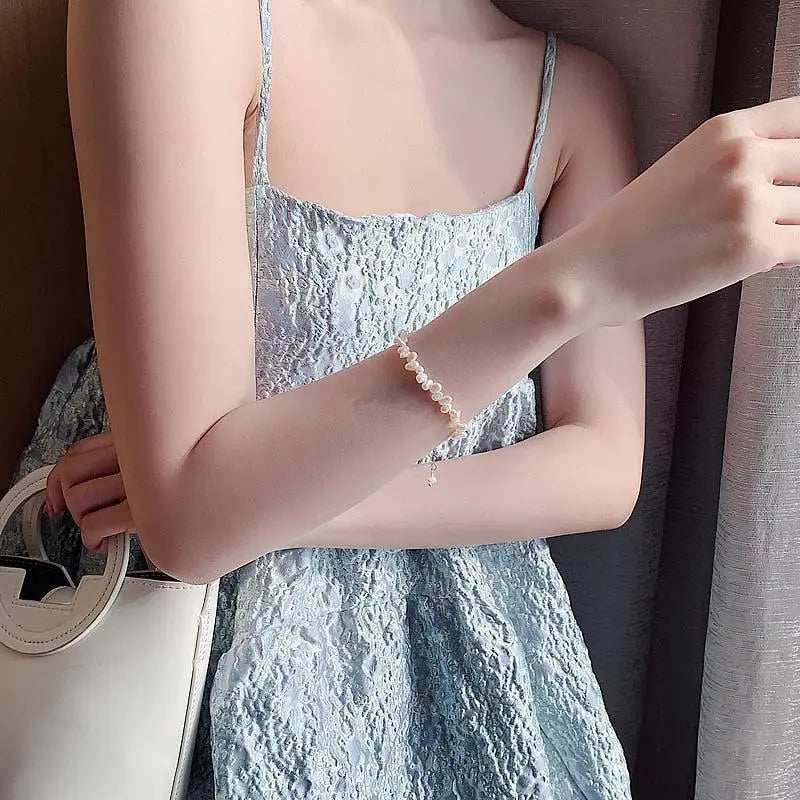 Blanche | Bracelet de Perles Classique