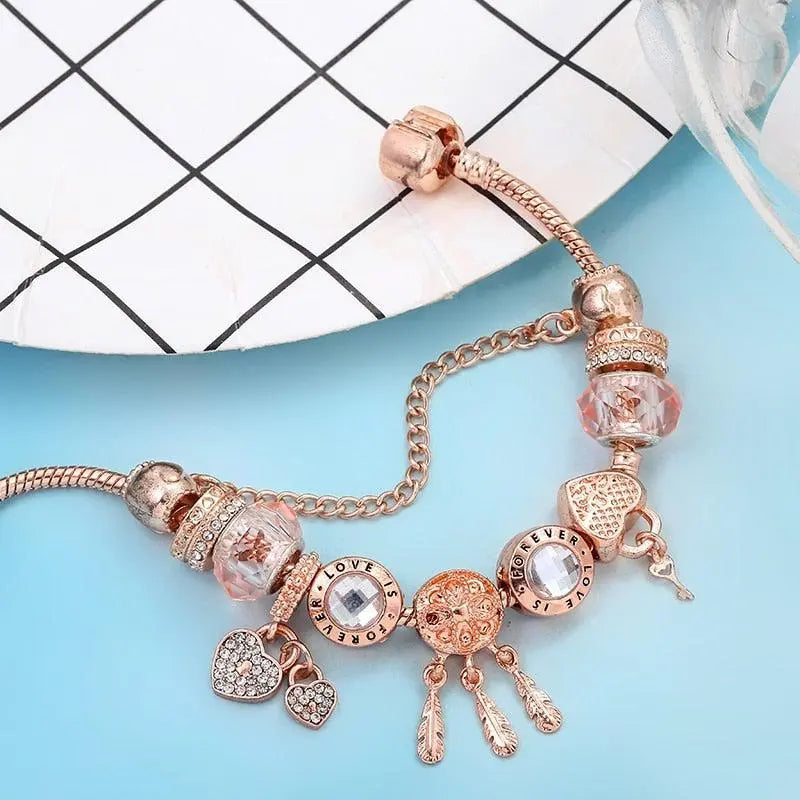 Roxane | Bracelet Breloques Attrape-Rêves en Argent Sterling