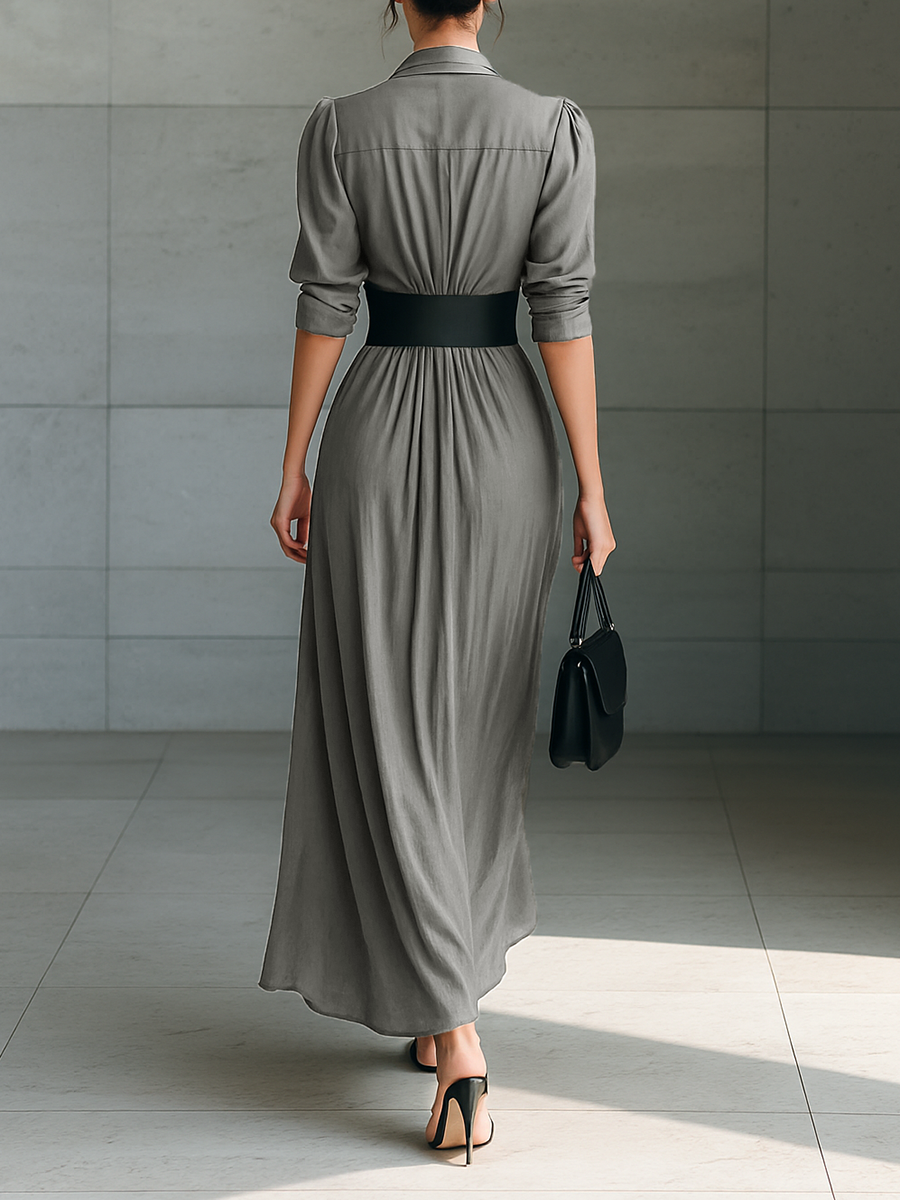 Zélia | Robe Longue Plissée