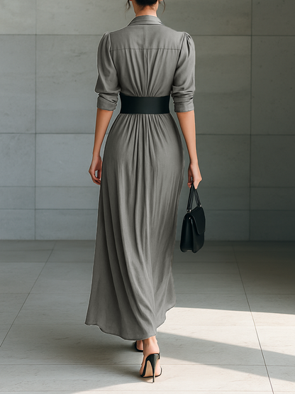 Zélia | Robe Longue Plissée