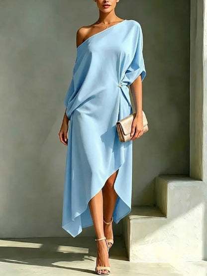 Camille | Robe Asymétrique Élégante