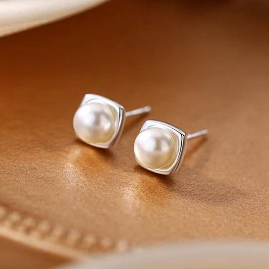 Maëlys | Boucles d'Oreilles Pendantes Perle d'Eau Douce
