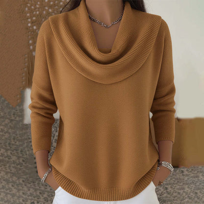 Barbara | Pull Col Bénitier Drapé