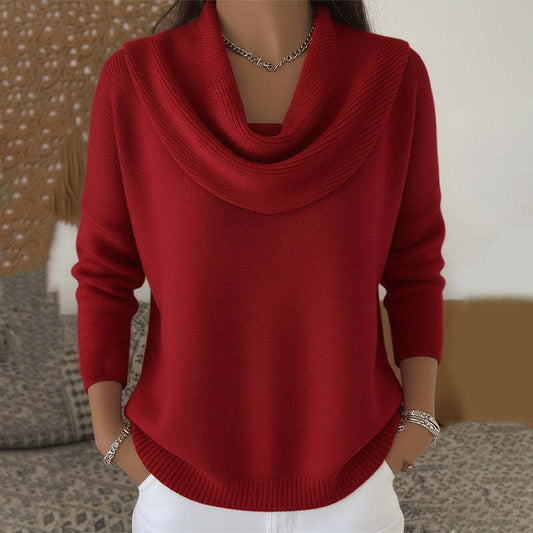 Barbara | Pull Col Bénitier Drapé
