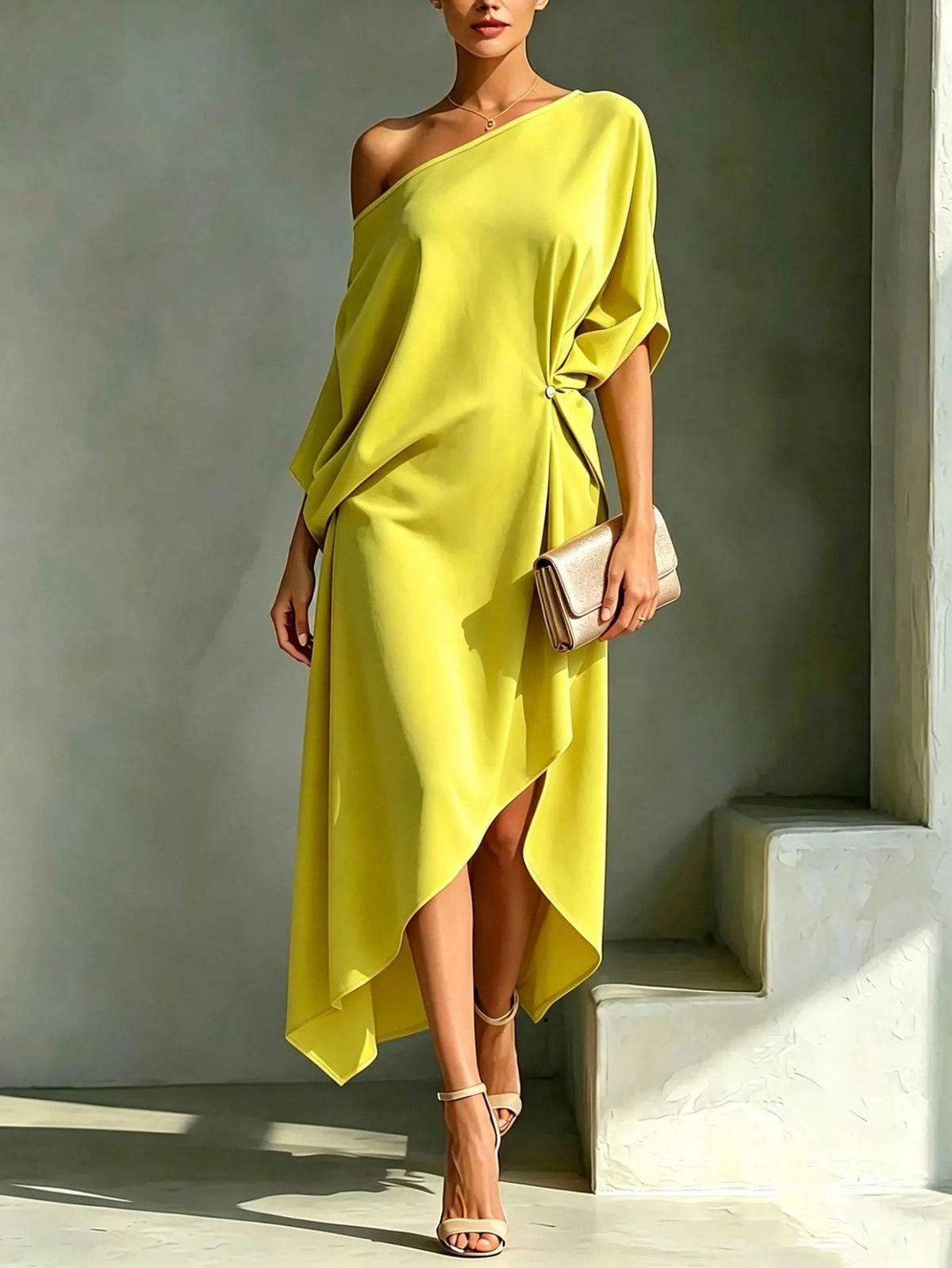 Camille | Robe Asymétrique Élégante