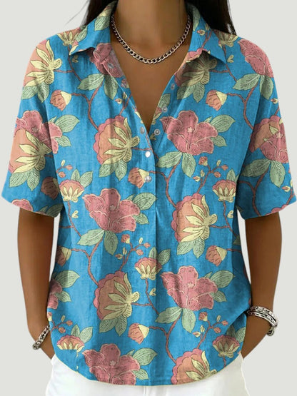 Lina | Blouse Élégante à Imprimé Floral
